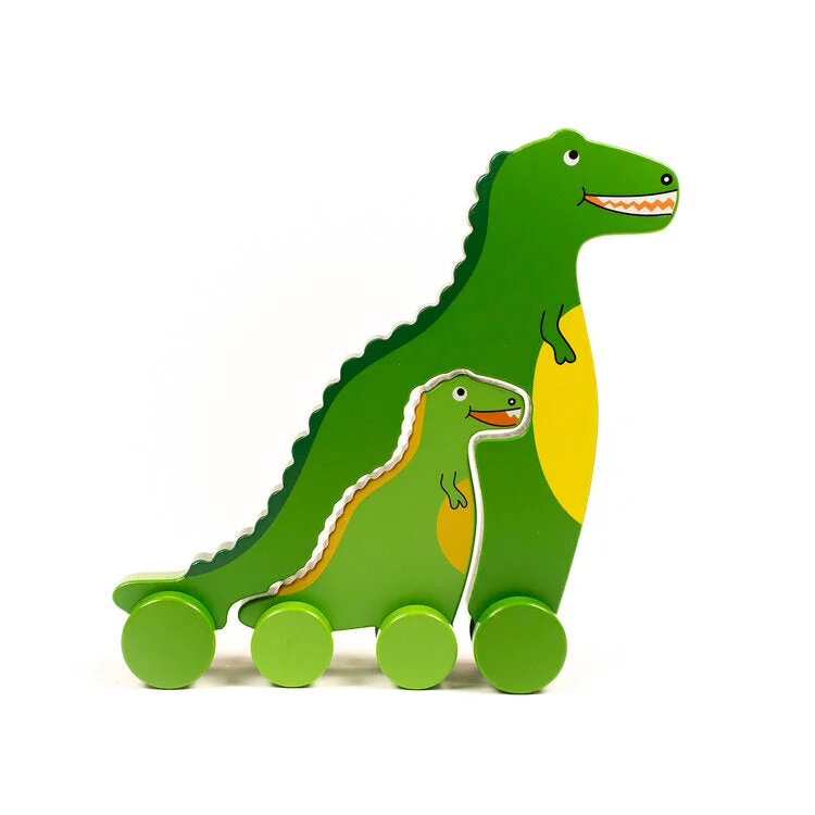 Big & Little T-Rex Push Toy