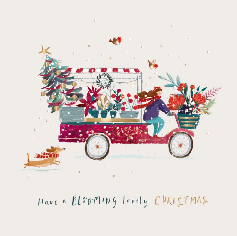 Blooming Lovely Christmas Curious Inksmith Christmas Card