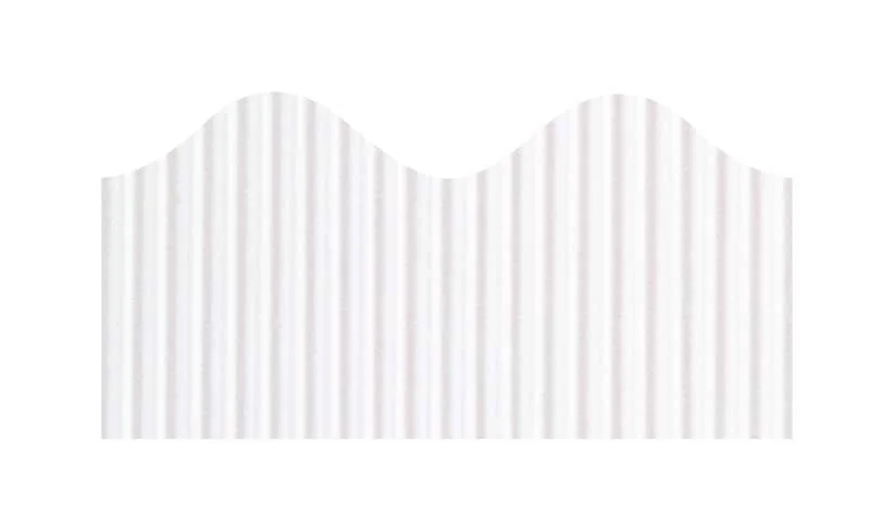 Bordette® Decorative Border, White, 2-1/4" x 50' (Pacon)