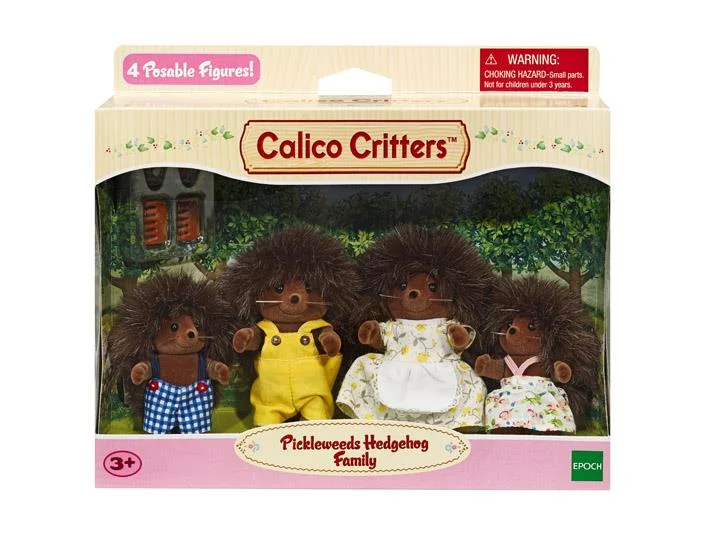 Calico Critters Pickleweeds Hedgehog Familly