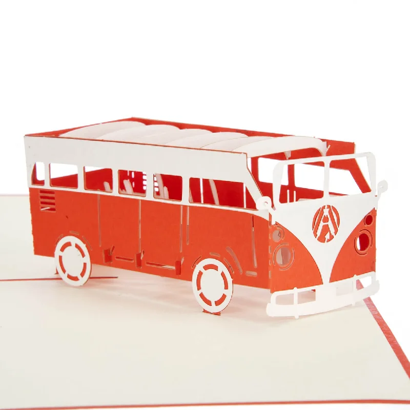 Campervan Pop-Up Any Occasion Greeting Card Blank Inside