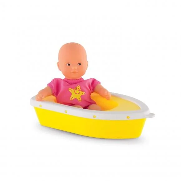 Corolle Mini Bath Plouf Doll and Boat