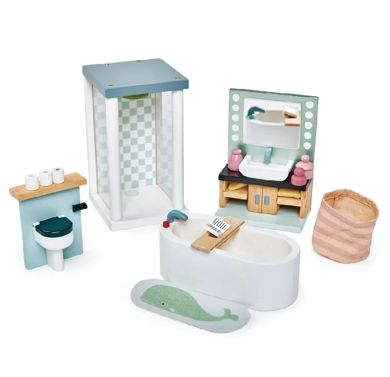 Tender Leaf Toys Dolls House Bathroom Furniture