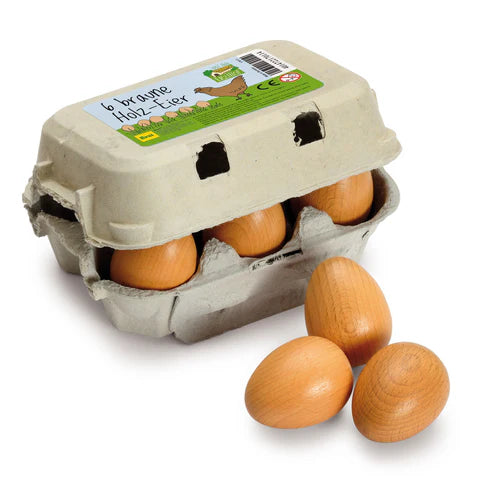 Eggs Brown Sixpack Play Food