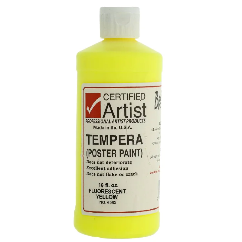 Flourescent Yellow BesTemp Tempera Poster Paint (Certified Artist)