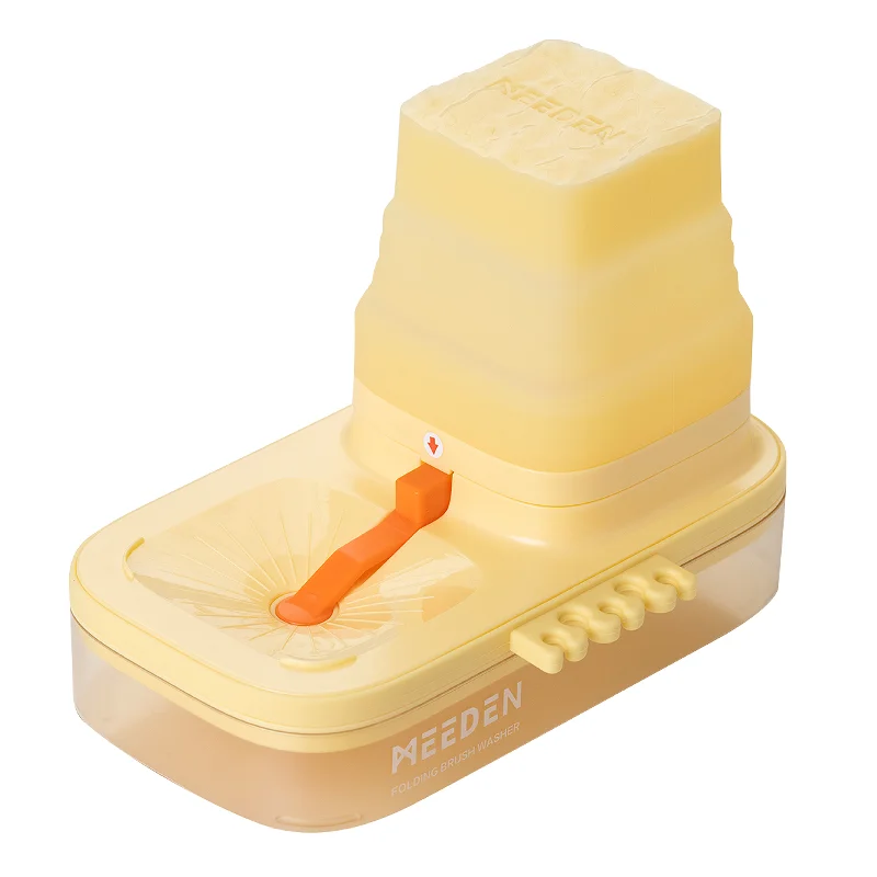 MEEDEN Foldable Paint Brush Cleaner-Yellow