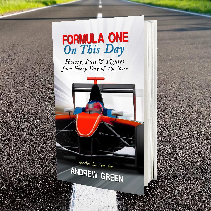 Personalised Formula 1 On This Day Book - Personalise It!