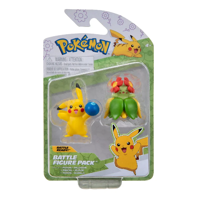 Pokemon Spring Seasonal Figures 2 Pack Pikachu And Bellossom