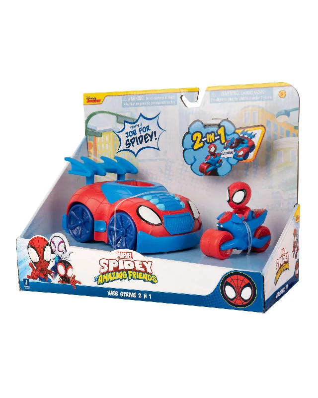 Spidey and His Amazing Friends Web Strike 2-in-1 Feature Vehicle