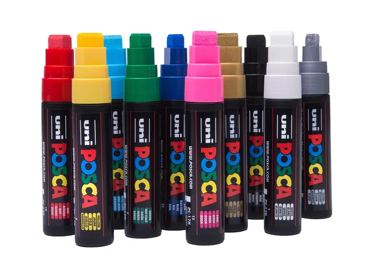 Uni Posca Paint Marker 15mm Extra-Broad Tip Pen (PC-17K)