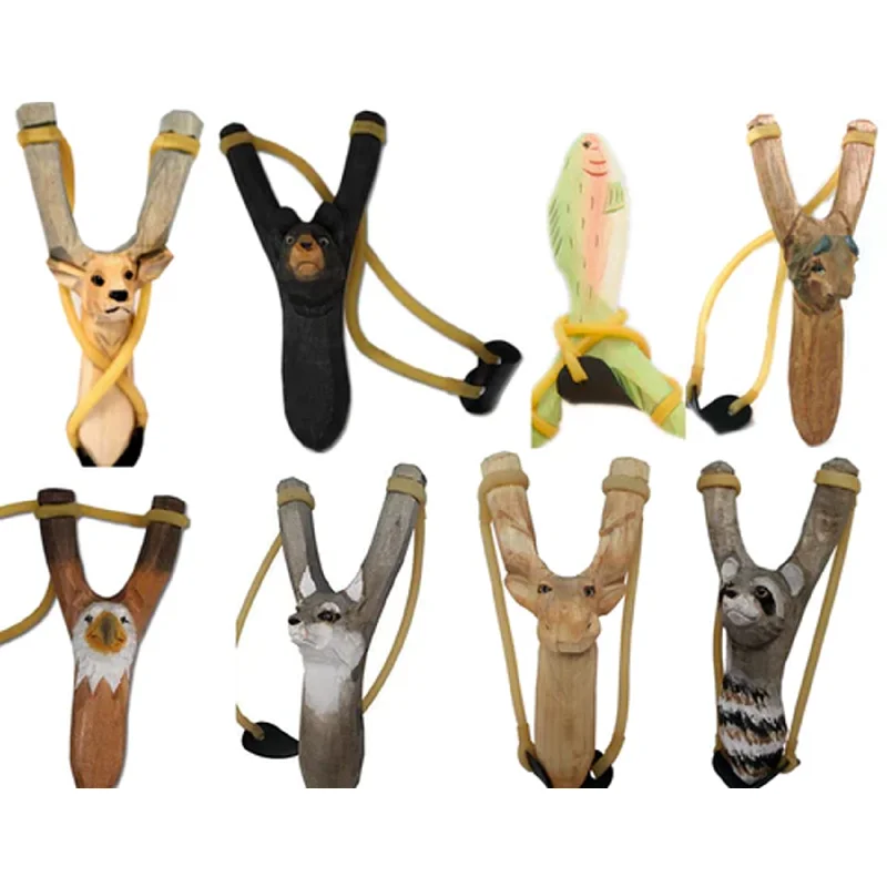 Wooden Animal Slingshots - Assorted Designs Wholesale