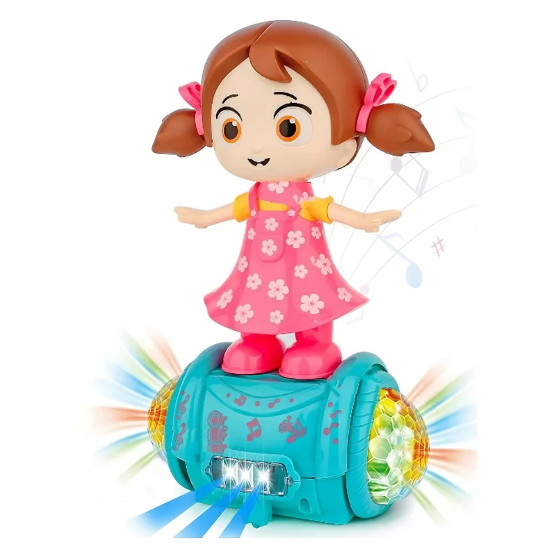 360 Degree Rotating Musical Dancing Fashion Princess Doll Girl with 5D Light & Musical Sound