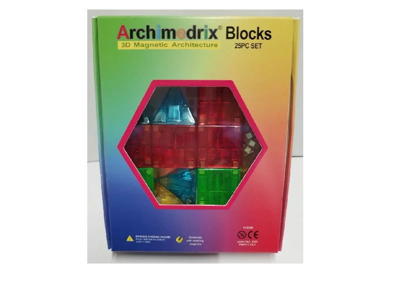 Archimedrix Junior Small Box Magnetic Blocks 25 Piece Set