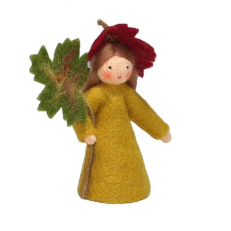 Autumn Fairy Holding Leaf  · Fair