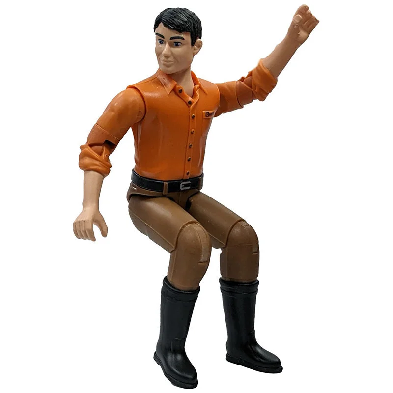 Bruder Man Action Figure with Light Skin, Brown Jeans, 60007