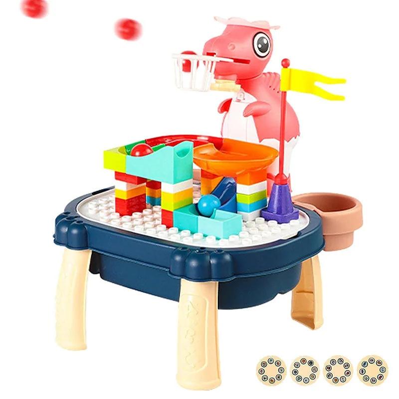 2 In 1 Dinosaur Projector & Building Blocks Table (Assorted Colors)