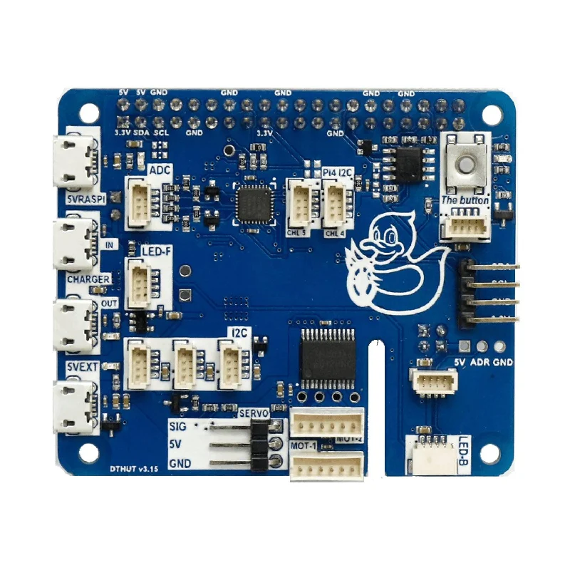 Duckiehut (LED / Motor driver PCB)