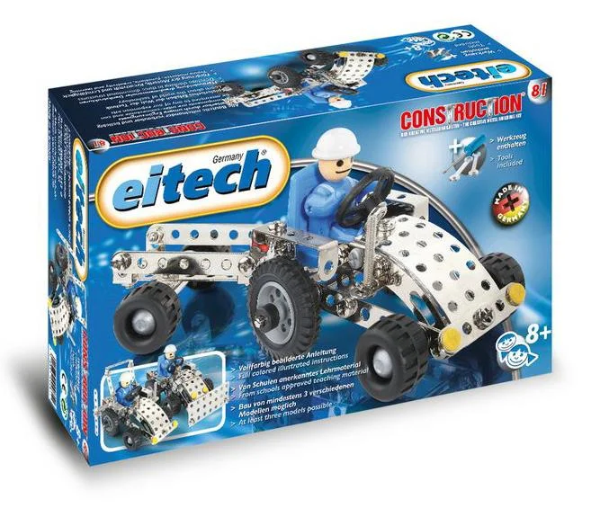 Eitech C81 Basic Tractor with Trailer Construction Set