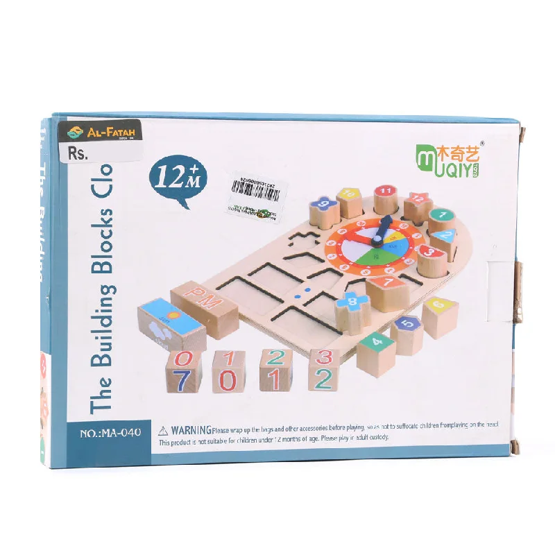 MA-040 THE BULDING BLOCKS CLOCK IR (1+ YEAR)