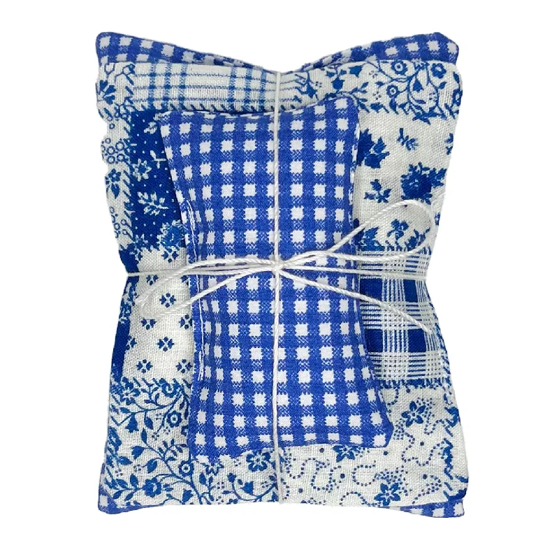 Miniature Patchwork Fairy Bedding · Blue