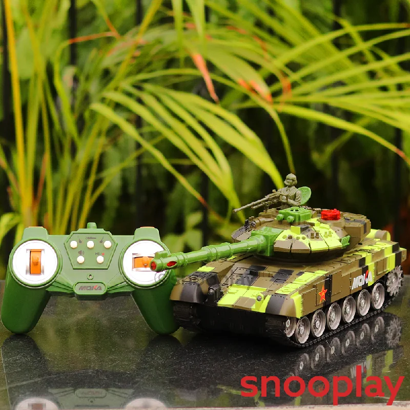 Remote Control Battle Tank 59D With 360 Degree Rotation - Assorted Colors