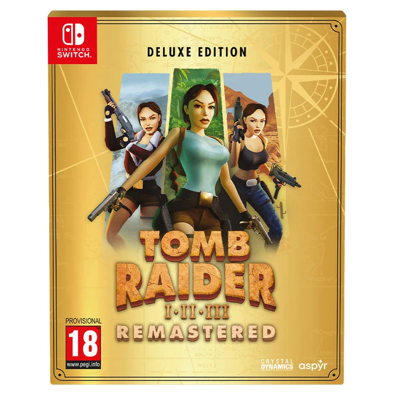 Tomb Raider I-III Remastered - Deluxe Edition - Nintendo Switch