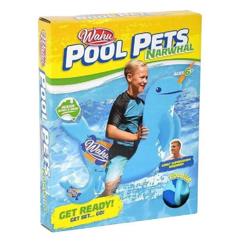 Wahu Pool Pets - Narwhal Racer (Assorted Colours)