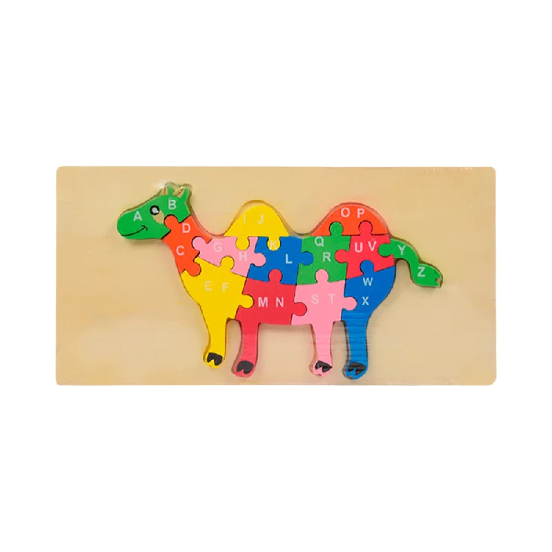 WOODEN PUZZLE BOARD ABC CAMEL Z.B