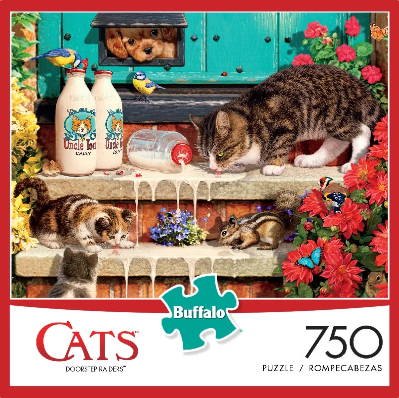 Puzzle 750 Piece Cats Doorstep Raiders