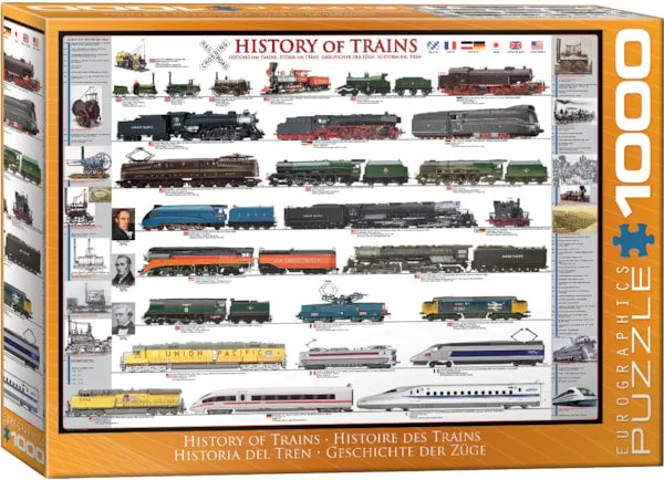 History of Trains 1000pc - EuroGraphics Puzzle