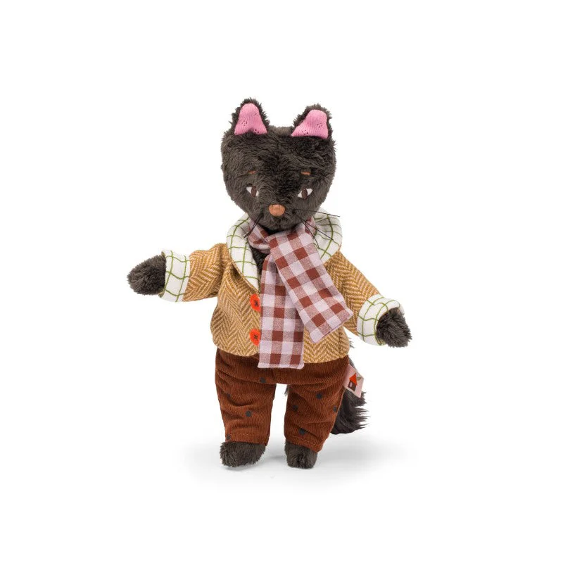 Moulin Roty Les Minouchkas Leon The Cat in Illustrated Gift Box