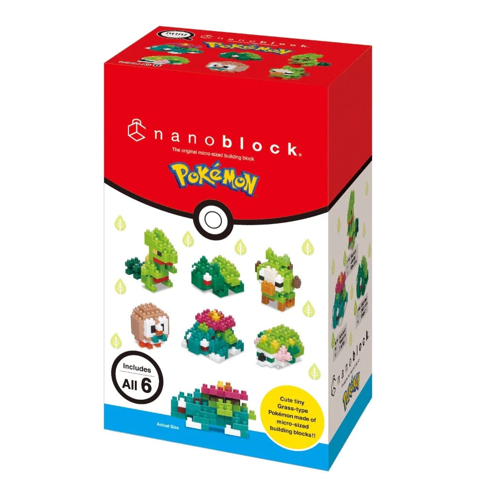 Type Grass Set of Six Nanoblock Pokemon Series